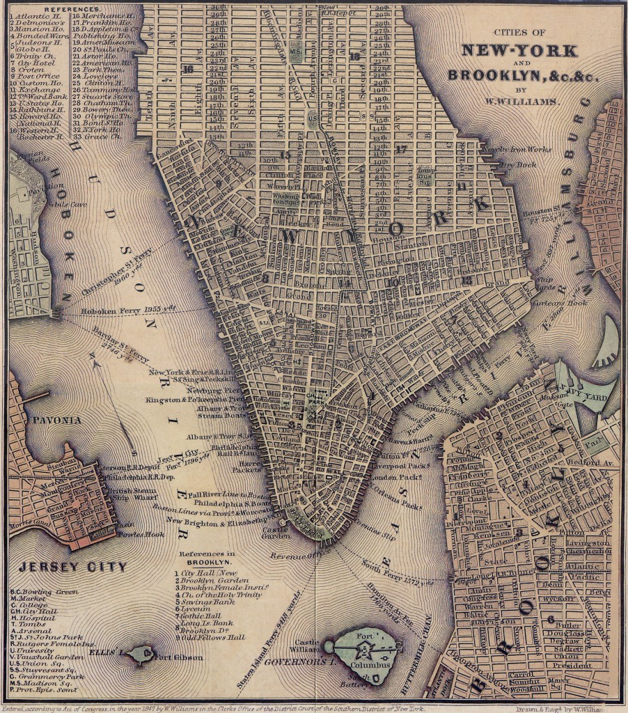 1847_Lower_Manhattan_map