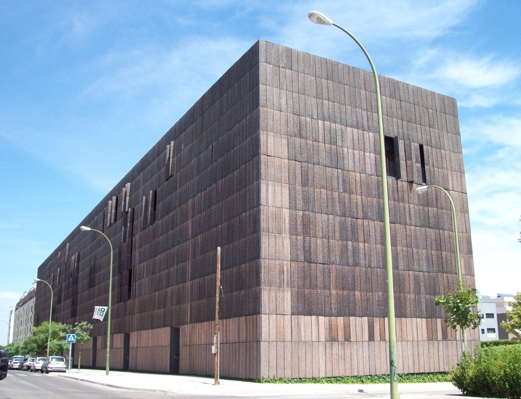 'Bamboo Building' in Carabanchel district in Madrid (Spain). Projected by firm 'Foreign Office Architects' and built in 2007.