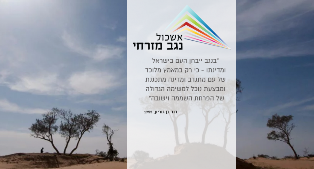 בישראל מבקשים להתמודד עם הפריפריה הגאוגרפית והחברתית המקומית באמצעות יוזמה ממשלתית לפיתוחו של 'אזור חכם' בנגב המזרחי. צילום מתוך אתר אשכול הנגב המזרחי.